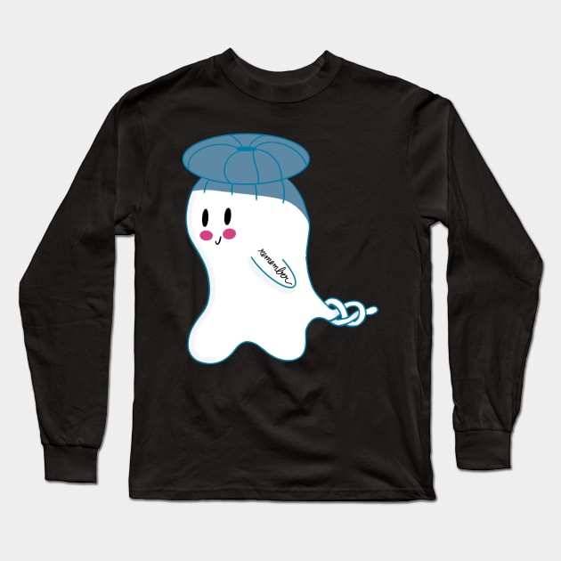 Little Ghost Knot Long Sleeve T-Shirt by nathalieaynie